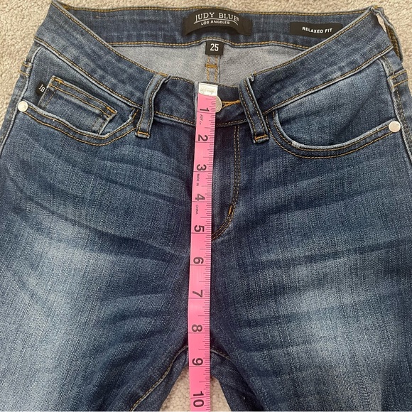 Judy Blue Relaxed Fit Dark Wash Jeans Women’s Sz 25 - Picture 11 of 13